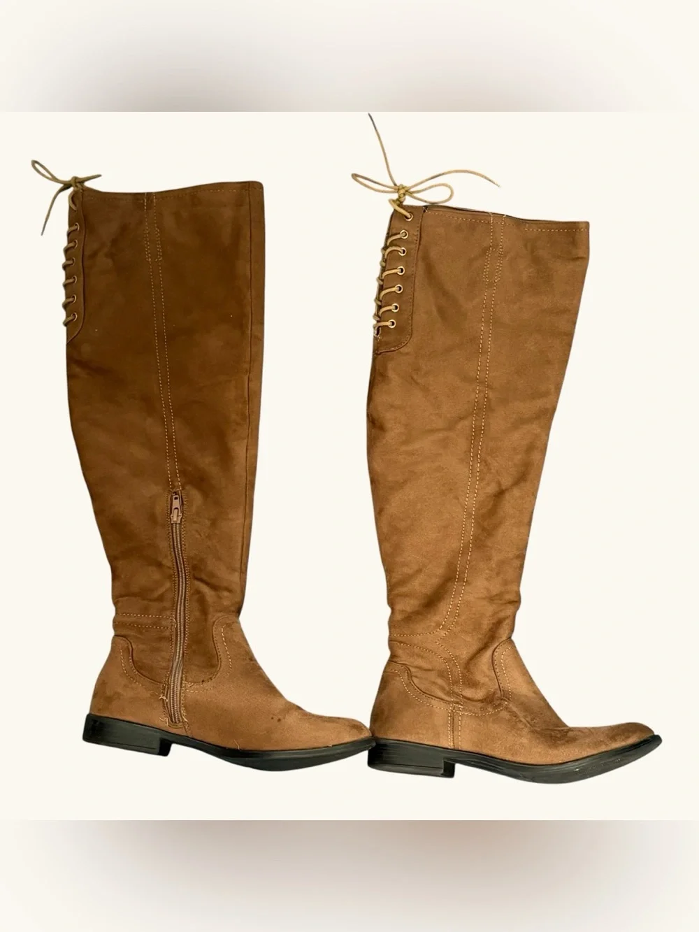 Over-the-Knee Suede Boots in Brown — Stylish Women’s Knee-High Boot